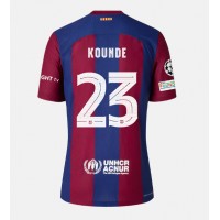 Camisa de time de futebol Barcelona Jules Kounde #23 Replicas 1º Equipamento 2023-24 Manga Curta